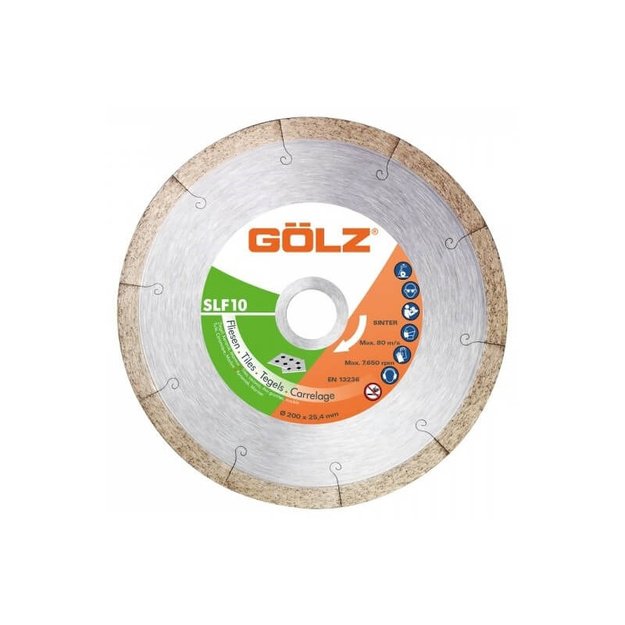 Deimantinis diskas keramikai GOLZ SLF10 &Oslash;125x22,2mm