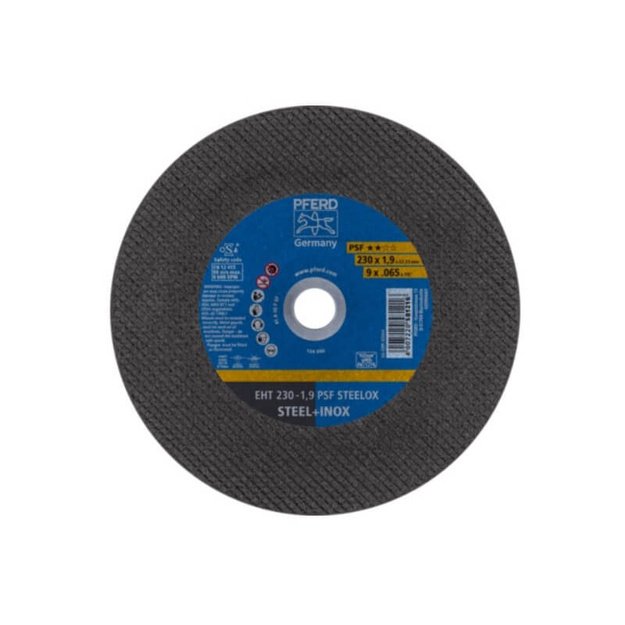 Nerūd. plieno pjovimo diskas PFERD EHT 230x1,9mm A46 P PSF-INOX