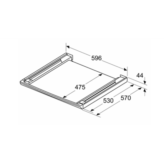 Bosch | Stacking kit with pull-out shelf | WTZ27500