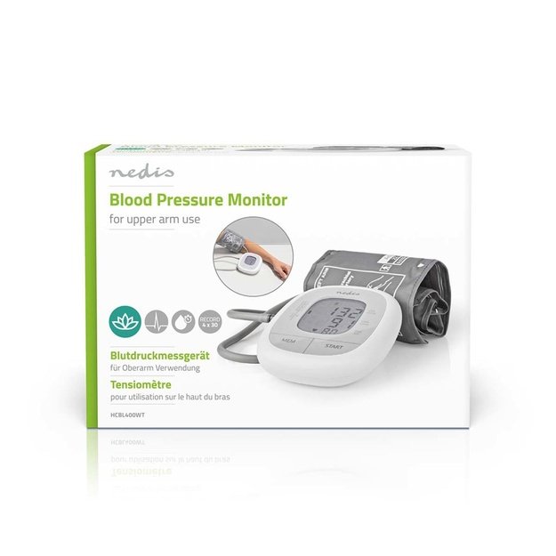 Nedis HCBL400WT blood pressure unit Upper arm Automatic
