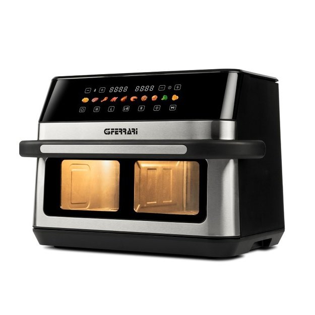 G3 Ferrari G10223 fryer Double 12 L Stand-alone 2200 W Hot air fryer Black, Stainless steel