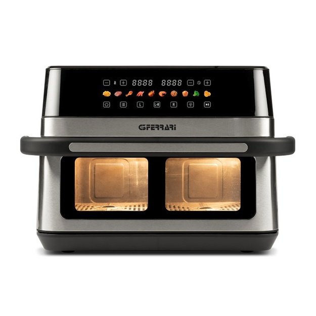 G3 Ferrari G10223 fryer Double 12 L Stand-alone 2200 W Hot air fryer Black, Stainless steel