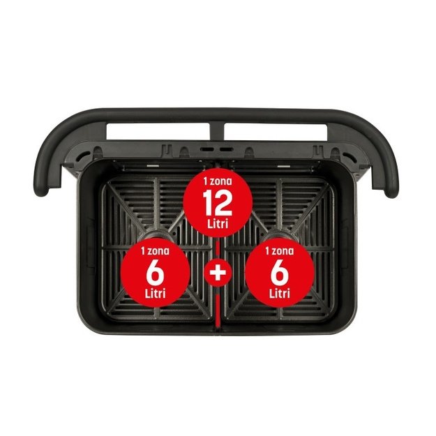 G3 Ferrari G10223 fryer Double 12 L Stand-alone 2200 W Hot air fryer Black, Stainless steel