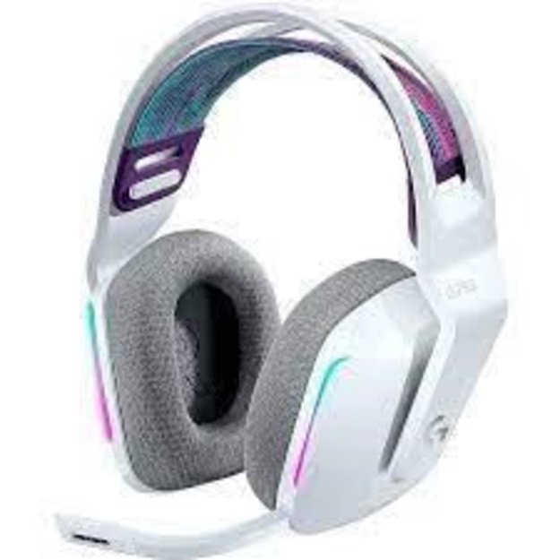 LOGITECH G G733 LIGHTSPEED Wireless RGB Gaming Headset Headset full size 2.4 GHz wireless white