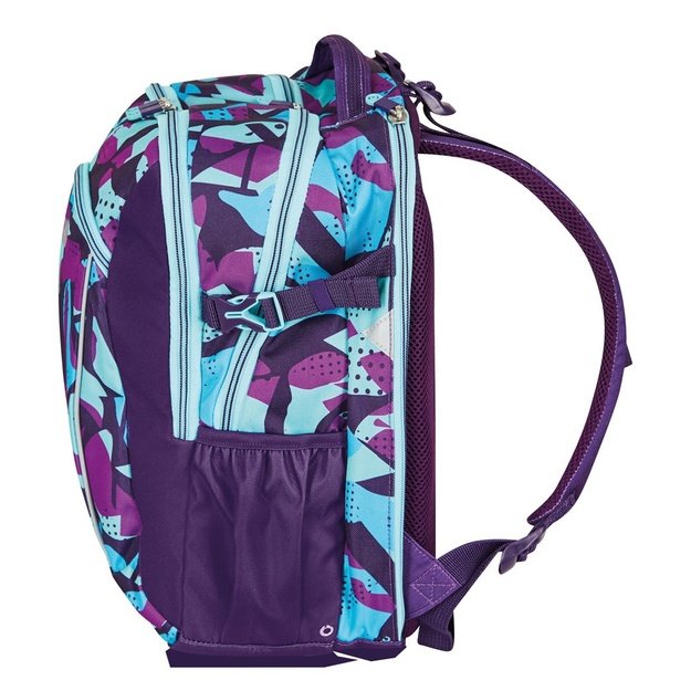 Herlitz Ultimate CamoPurple backpack School backpack Blue, Purple Polyester