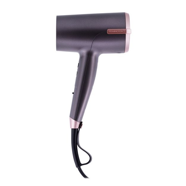 Remington | Hair dryer | D6077 | 2000 W | Number of temperature settings 3 | Ionic function | Diffuser nozzle | Grey