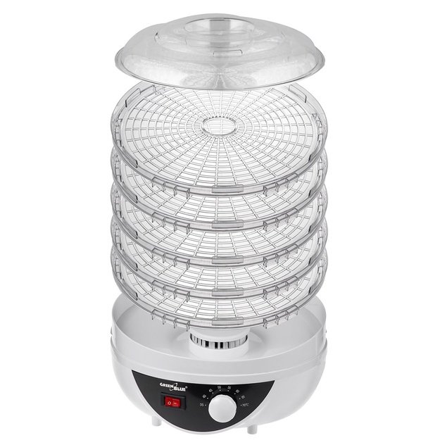 GreenBlue mushroom, vegetable and fruit dryer, 250W power, very quiet, 5 sieves, GB195