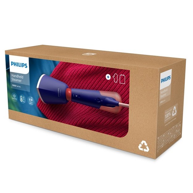 Philips Steamer | STH5030/20 | Handheld | 1400 W | 120/200 L | 24 g/min | Marine Blue
