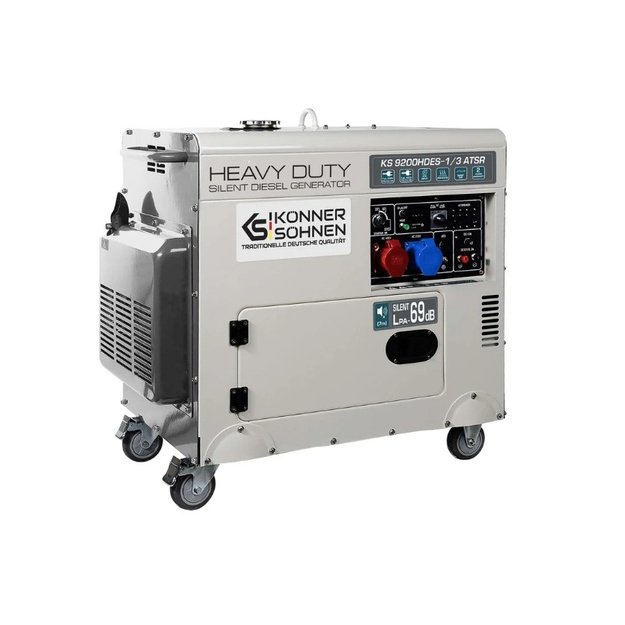 Dyzelinis generatorius 7500W, KS 9200HDES-1/3 ATSR (EURO V), K&Ouml;NNER  amp S&Ouml;HNEN