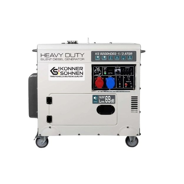 Dyzelinis generatorius 7500W, KS 9200HDES-1/3 ATSR (EURO V), K&Ouml;NNER  amp S&Ouml;HNEN