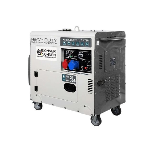 Dyzelinis generatorius 7500W, KS 9200HDES-1/3 ATSR (EURO V), K&Ouml;NNER  amp S&Ouml;HNEN