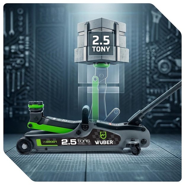 WUBER W22001 low-profile car jack 90-360mm 2.5T