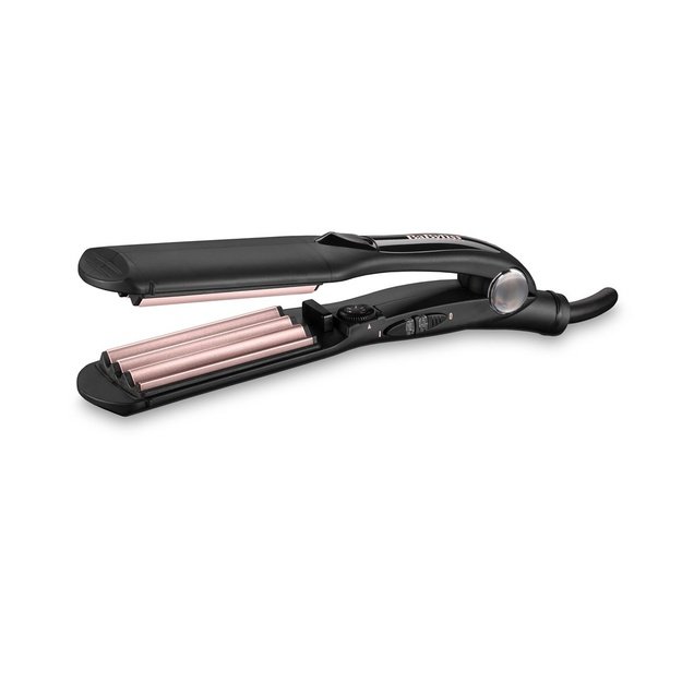BaByliss The Crimper Texturizing iron Warm Black,Pink 1.8 m