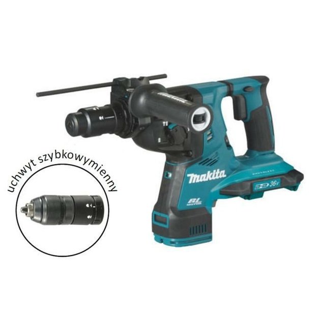 MAKITA DHR281Z rotary hammer SDS-Plus 2,9J 36V XPT AVT Black, Blue
