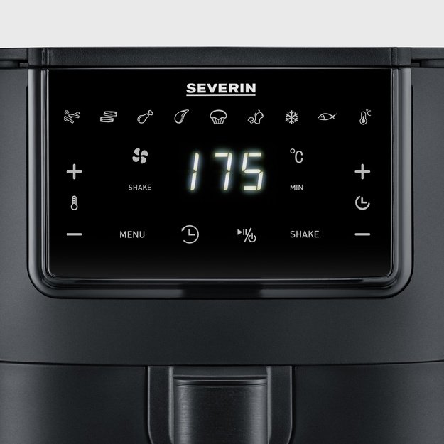 Severin FR 2461 Single 4 L Stand-alone 1300 W Hot air fryer Black