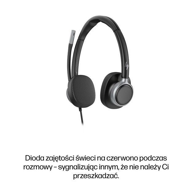 HP Poly Mission 625 Stereo USB Wired Headset (Bulk)