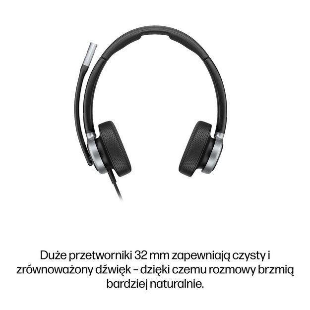 HP Poly Mission 625 Stereo USB Wired Headset (Bulk)