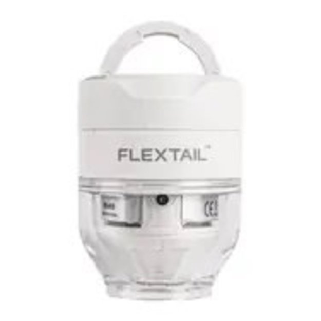 Flextail Tiny Pump 3X white / portable air pump / pressure 5 kPa / LED flashlight