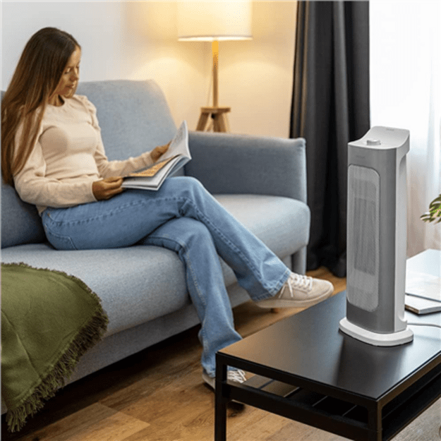 Cecotec ReadyWarm 6700 Ceramic Sky | Ceramic Heater | 2000 W | Number of power levels 3 | Suitable for rooms up to 20 m&sup2; | Suit