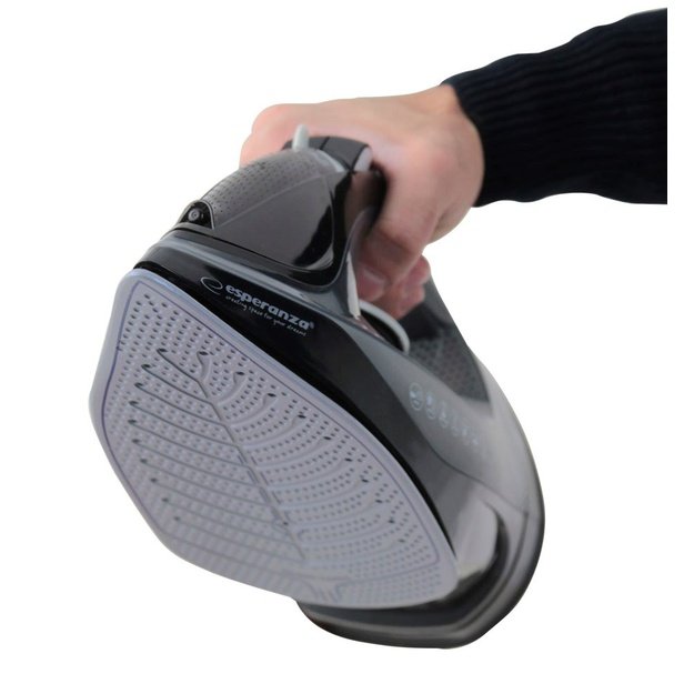 Esperanza EHI011 Steam iron Ceramic soleplate Grey, Black 2600 W