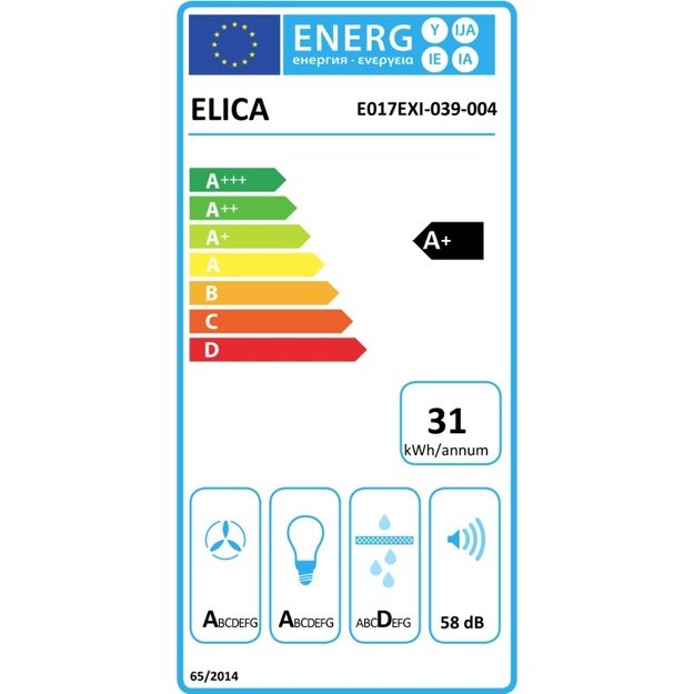 Įmontuojamas gartraukis Elica BOXIN ADVANCE  IX/A/60, PRF0180599A