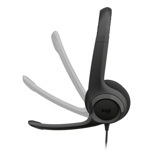 Logitech H390 USB Headset Wired Head-band Calls/Music USB Type-C Black
