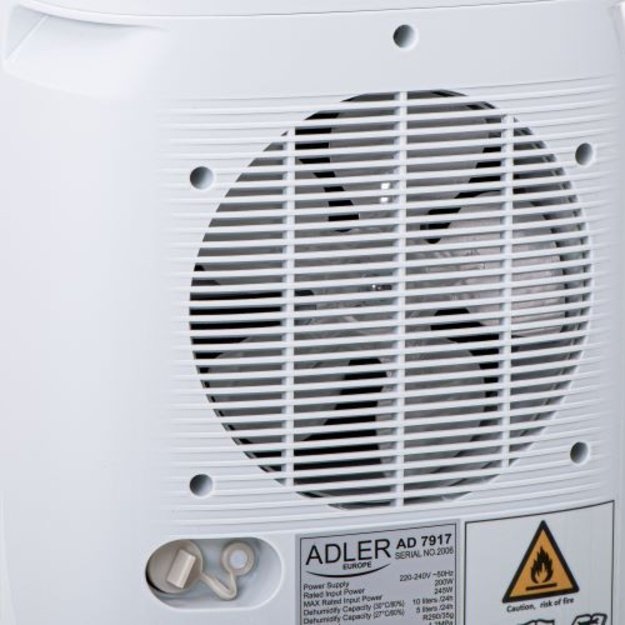 Adler | Air Dehumidifier | AD 7917 | Power 200 W | Suitable for rooms up to 60 m&sup3; | Water tank capacity 2.2 L | White