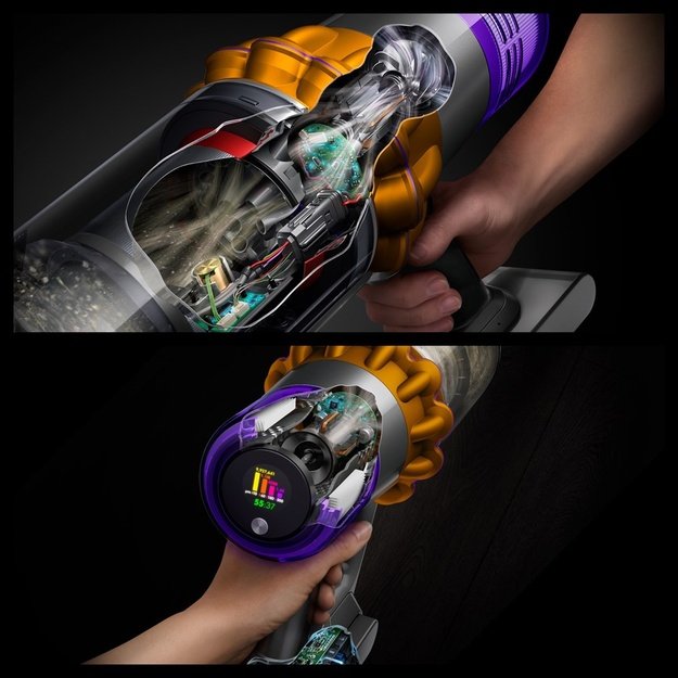 Dyson V15 Detect Absolute (2026) Gelb/Lila 660W