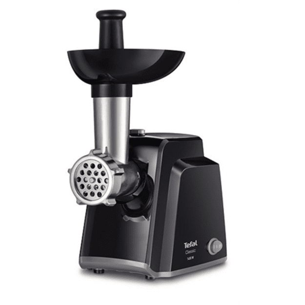 Tefal NE105838 mincer 1400 W Black, Stainless steel