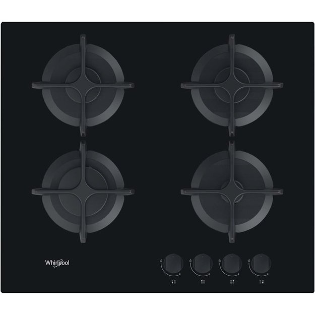 Whirlpool AKT 616/NB hob Black Built-in 60 cm Gas 4 zone(s)