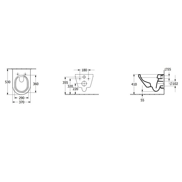 Pakabinamas klozetas Villeroy  amp Boch Architectura 4694CL01