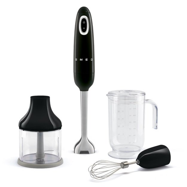 Smeg HBF03BLEU blender Immersion blender 700 W Black, Stainless steel