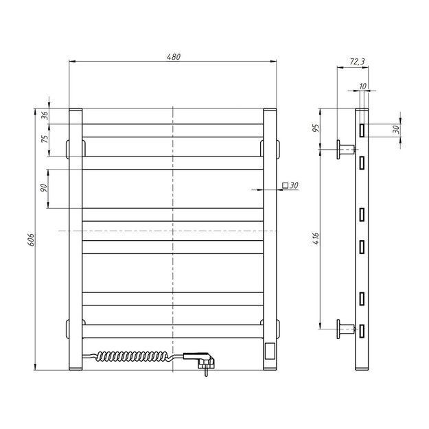 NAVIN Avangard 480*600 Sensor kairė 12-028153-4860