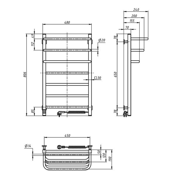 NAVIN Fortis 480*800 12-153053-4880 desne baltas