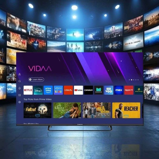 Manta MATV002LUV50 50  Smart VIDAA TV LED 4K UHD with S2 DVBT2 H Set-Top Box.265/HEVC BT HDR Wi-Fi