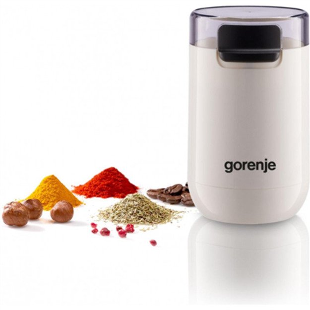 Gorenje | Coffee Grinder | SMK150SW | 150 W | Coffee beans capacity 45 g | Lid safety switch | White 4