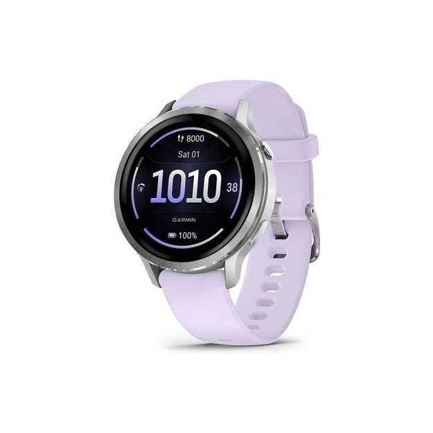 Garmin Venu 4 3.05 cm (1.2 ) AMOLED 41 mm Digital 390 x 390 pixels Touchscreen Silver Wi-Fi GPS (satellite)