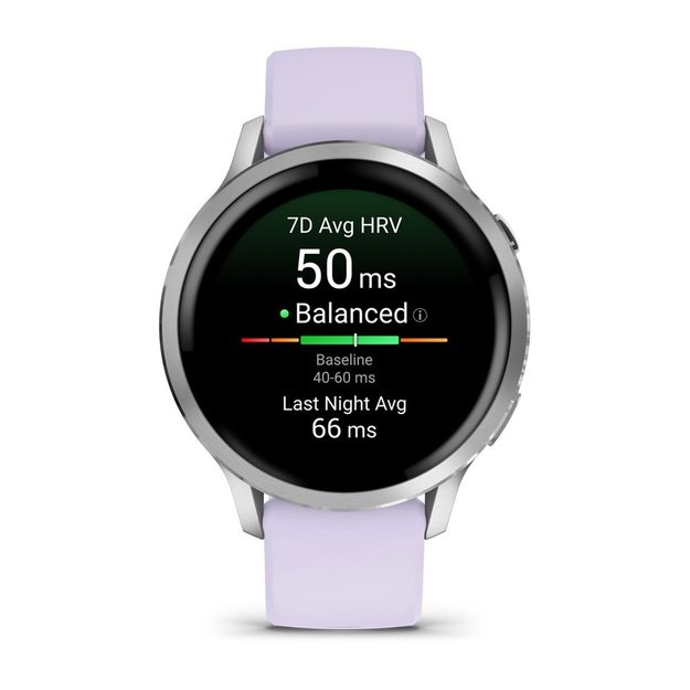 Garmin Venu 4 3.05 cm (1.2 ) AMOLED 41 mm Digital 390 x 390 pixels Touchscreen Silver Wi-Fi GPS (satellite)