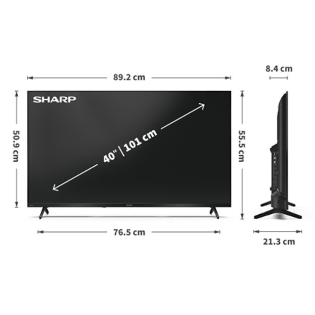 Sharp | 40HF3265E | 40 | Smart TV | Google TV 2