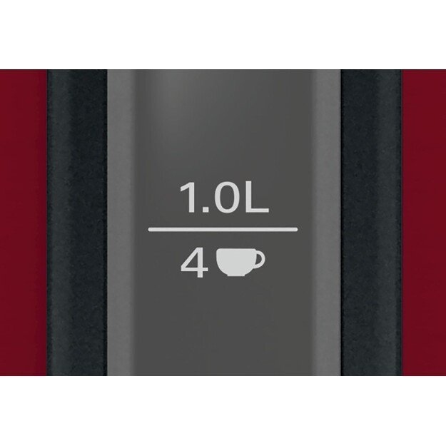 Bosch | Kettle | DesignLine TWK3P424 | Electric | 2400 W | 1.7 L | Stainless steel | 360&deg; rotational base | Red 9