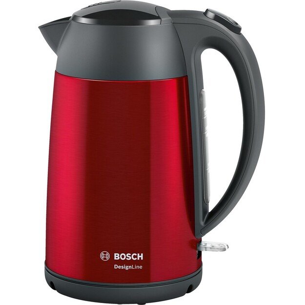 Bosch | Kettle | DesignLine TWK3P424 | Electric | 2400 W | 1.7 L | Stainless steel | 360&deg; rotational base | Red