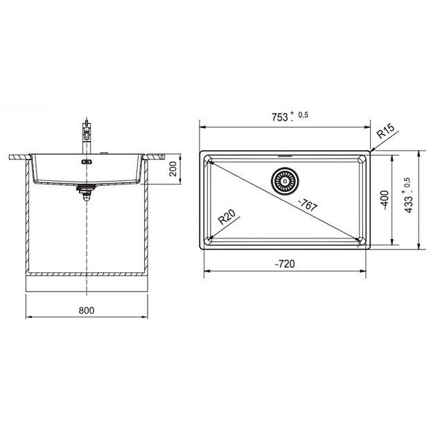FRANKE Maris MRG 210/110-72, balta, 125.0683.187 1