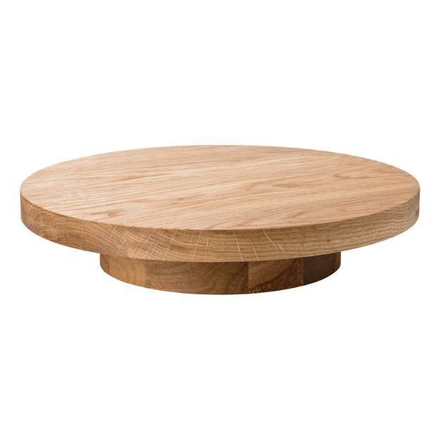 Oak platter, 28 cm, low, Egzos