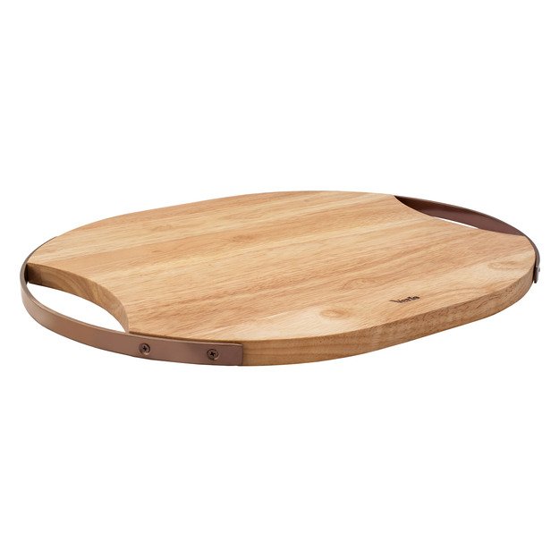 Serving board, 47,6x38 cm, oval, mango