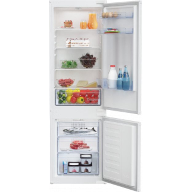 BEKO Refrigerator | BCHA275K41SN | Energy efficiency class E | Built-in | Combi | Height 177.5 cm | No Frost system | Fridge net 1