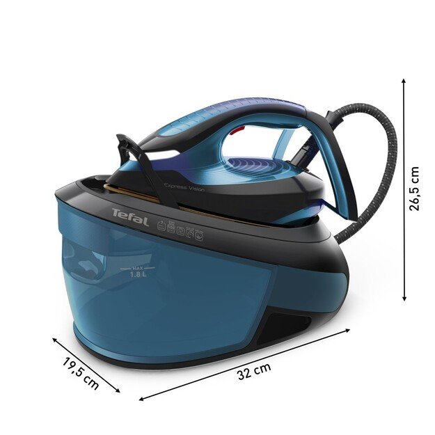 Tefal Express Vision SV8151 2800 W 1.8 L Durilium AirGlide Autoclean soleplate Blue, Black 7
