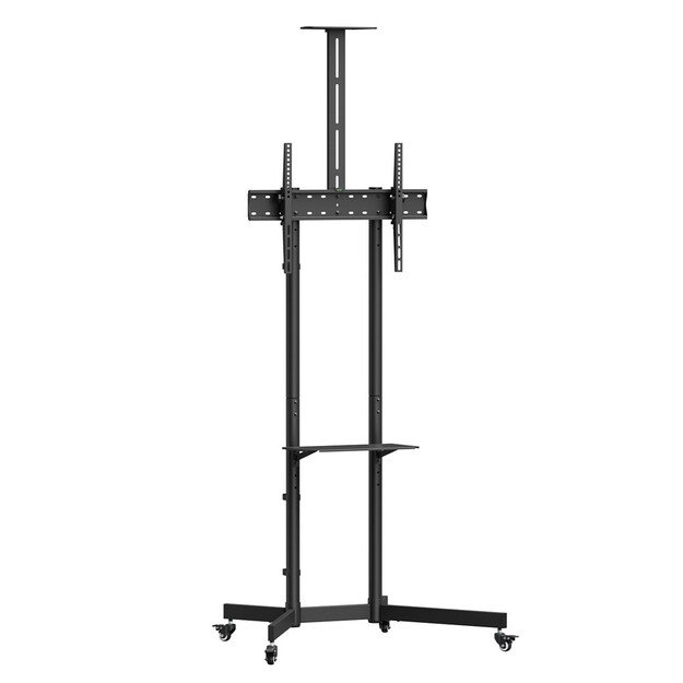 Maclean TV stand / cart, camera shelf, on wheels, 37-70 , max load 45kg/5kg shelf, max. VESA 600x400, MC-113 B 9