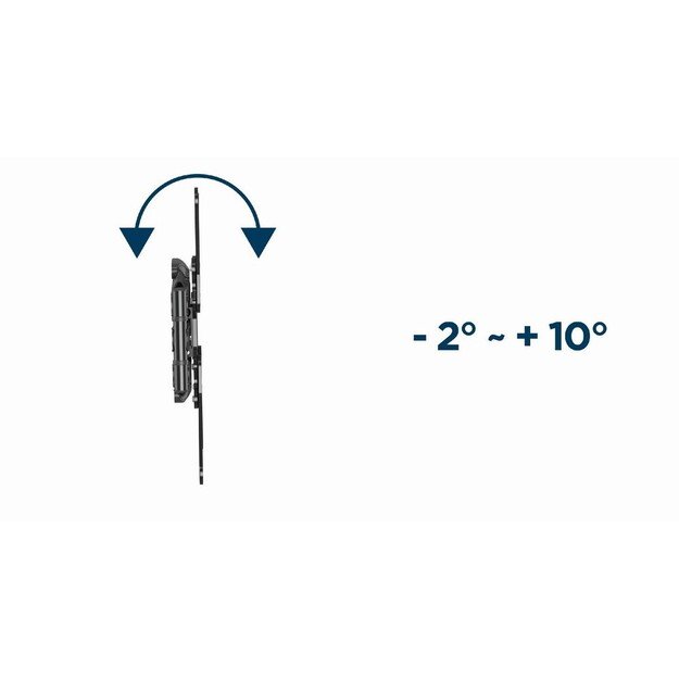 Gembird | Wall mount | WM-60ST-01 | Tilt, swivel, rotate | 32-60   | Maximum weight (capacity) 36.4 kg | Black 1