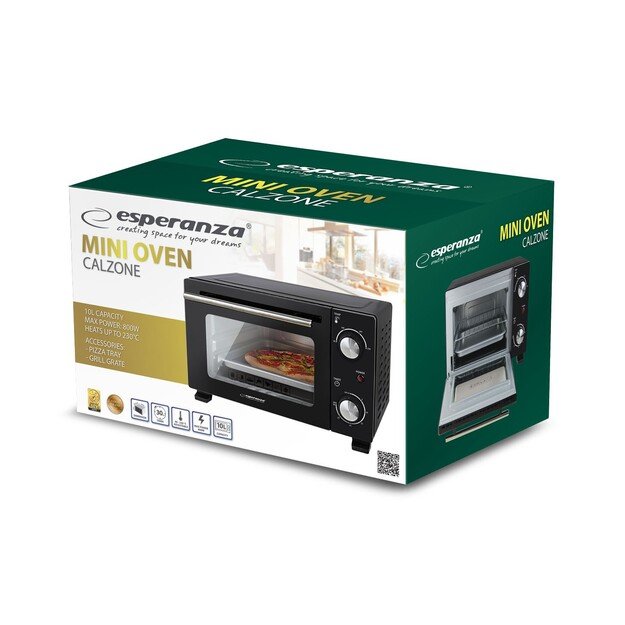 Esperanza EKO007N Mini Oven 10 l 800 W Black 3