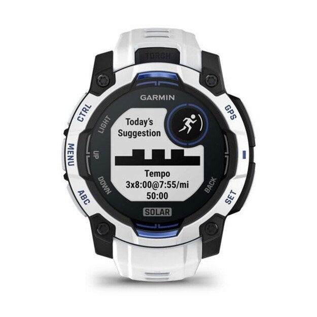 Garmin Instinct 2.29 cm (0.9 ) MIP 45 mm Digital 176 x 176 pixels Touchscreen Black, White GPS (satellite)